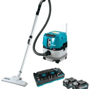 Makita GCV01PM 40V max XGT Brushless Cordless 2.1 Gallon Wet/Dry Dust Extractor/Vacuum Kit (4.0Ah)