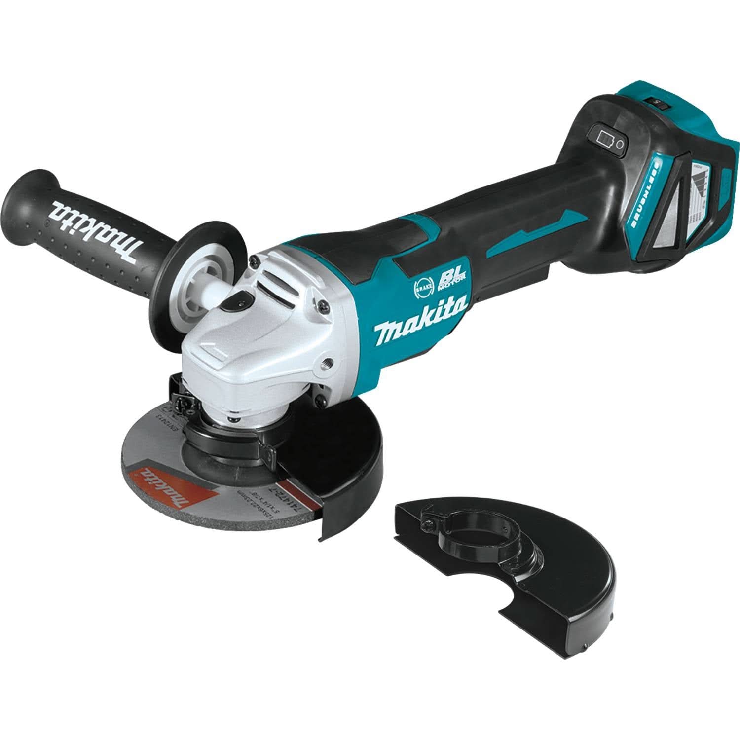 Makita XAG20Z 18V LXT Lithium-Ion Brushless Cordless 4-1/2"Â / 5" Paddle Switch Cut-Off/Angle Grinder, with Electric Brake, Tool Only