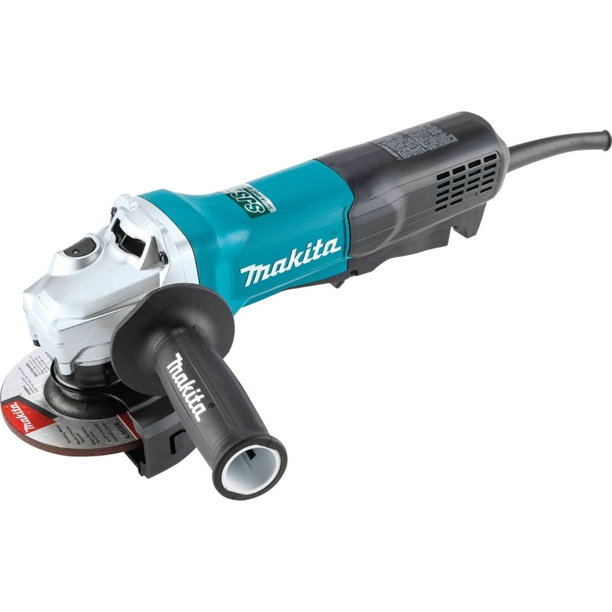 Makita GA4595 Corded 4-1/2" SJSII High-Power Angle Grinder, Paddle Switch