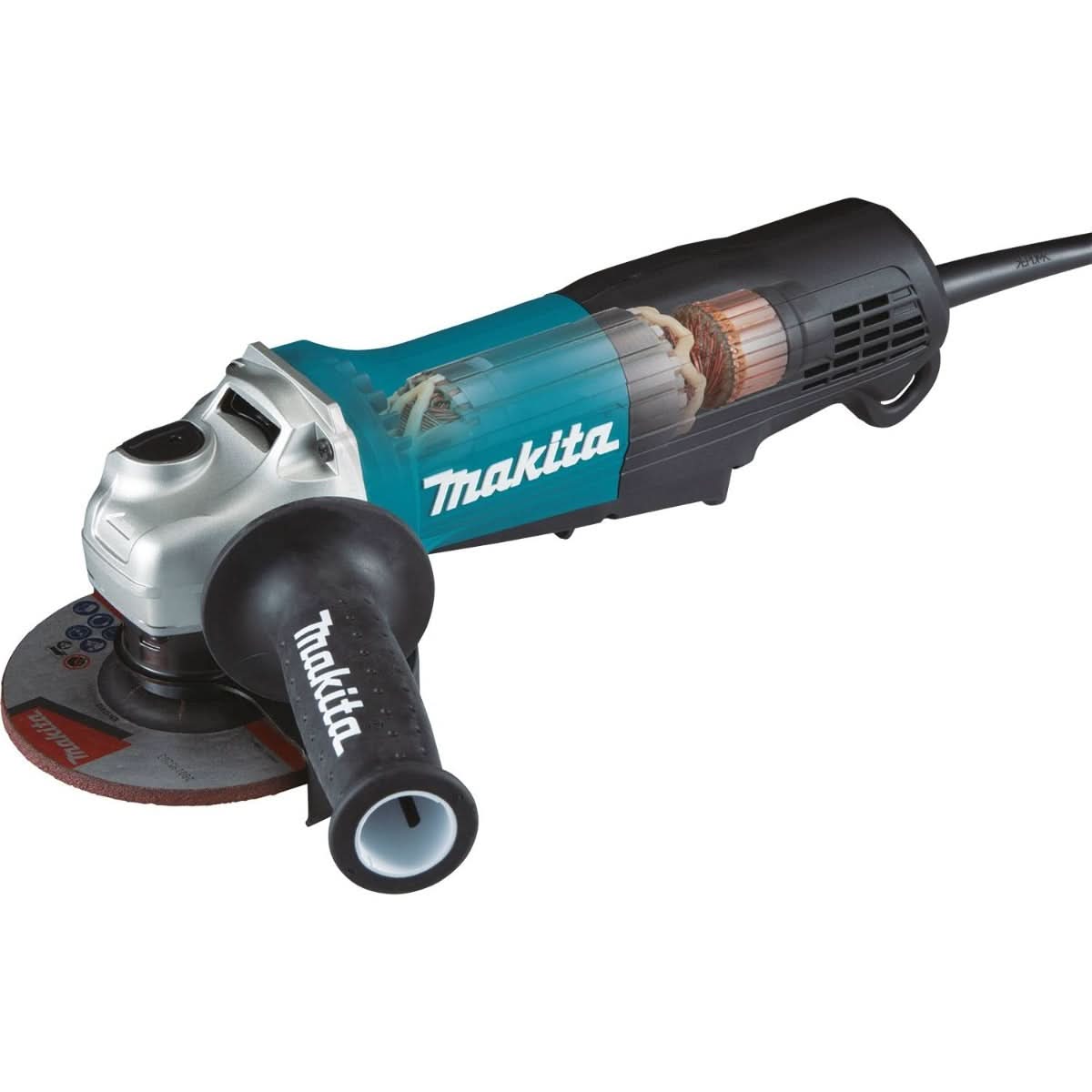 Makita GA5052 Corded 4-1/2" / 5" Paddle Switch Angle Grinder, with AC/DC Switch