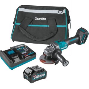 Makita GAG01M1 40V max XGT Brushless Cordless 4-1/2"Â / 5" Angle Grinder Kit, with Electric Brake (4.0Ah)