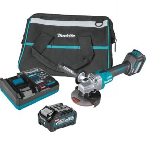 Makita GAG04M1 40V max XGT Brushless Cordless 4-1/2"Â / 5" Angle Grinder Kit, with Electric Brake, AWS Capable (4.0Ah)
