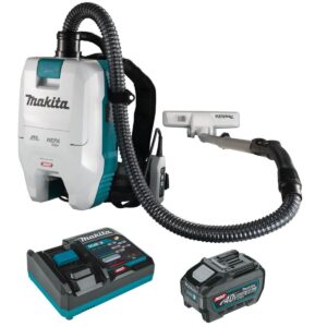 Makita GCV05T1X 40V max XGT Brushless Cordless 2 Quart HEPA Filter Dry Backpack Vacuum Kit (5.0Ah)