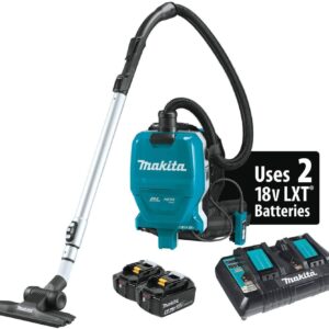 Makita XCV09PT 36V (18V X2) LXT Brushless Cordless 2 Quart HEPA Filter Backpack Dry Vacuum Kit (5.0Ah)