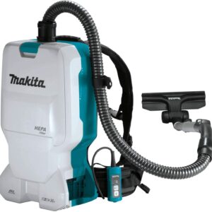 Makita XCV17Z 36V (18V X2) LXT Brushless 1.6 Gallon HEPA Filter Backpack Dry Vacuum, Tool Only