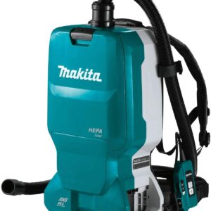 Makita XCV18ZX 36V (18V X2) LXT Brushless 1.6 Gallon HEPA Filter Backpack Dry Dust Extractor, AWS Capable, Tool Only