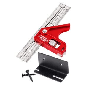 Woodpeckers MCSQ-21 Mini in-DEXABLE Combo Square - 6 Inch Blade - Includes Rack-It