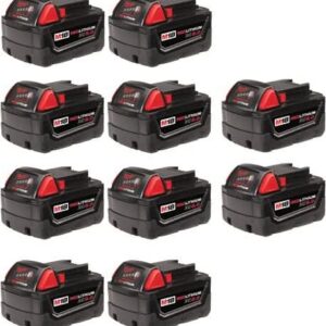 Milwaukee 48-11-1851 M18 Redlithium Xc5 Extended Capacity Battery (10 Pk)