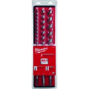 Milwaukee 48-13-3000 3-Piece 18" Ship Auger Bit Set