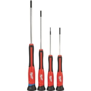 Milwaukee 48-22-2604 Precision Screwdriver Set, 4-Pieces