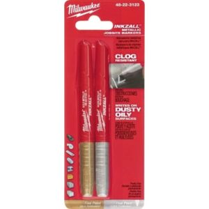 Milwaukee 48-22-3123 2PK INKZALL SilverGold/ Fine Point Markers