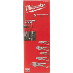 Milwaukee 48-22-3695 5-Piece Torque Lock Pliers Kit