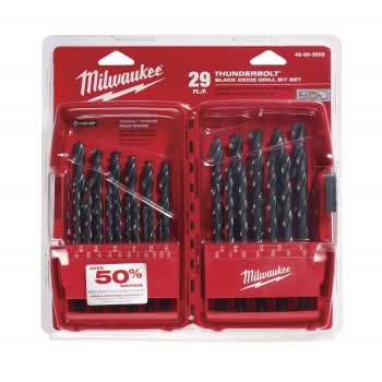 Milwaukee 48-89-2802 29-Piece Thunderbolt Black Oxide Drill Bit Set