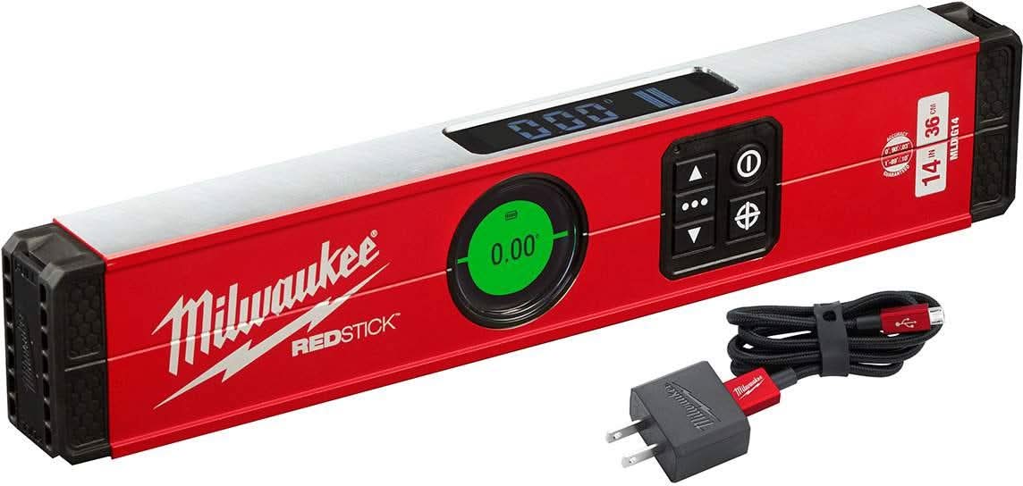 Milwaukee MLDIG14 REDSTICK 14" Digital Level w/ PIN-POINT Measurement Technology