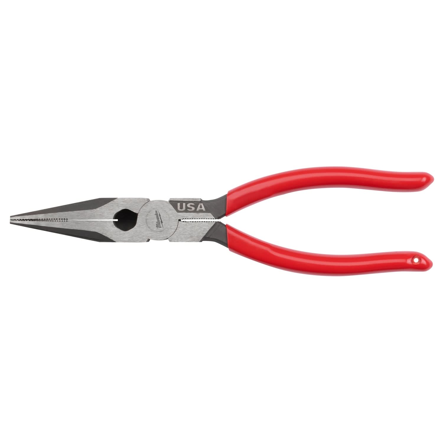 Milwaukee MT505 8" Long Nose Dipped Grip Pliers (Made in the USA)