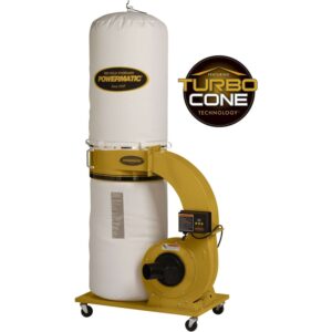 Powermatic 1791078K PM1300TX-BK Dust Collector, 1.75HP 1PH 115/230V, 30-Micron Bag Filter Kit