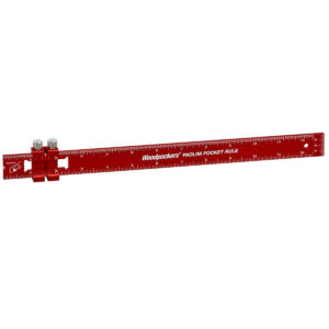 Woodpeckers PPR-12-19 Paolini Pocket Rule, 12" Aluminum
