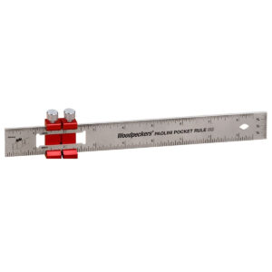 Woodpeckers PPRSS-8-19 Paolini Pocket Rule, 8" Stainless Steel