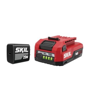 SKIL PWR CORE 12 2.0Ah 12V USB-C Battery and Charger Starter Kit
