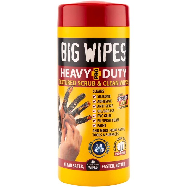 Big Wipes Heavy Duty Hand Cleaning Wipes, 40-Pack (6002 0069)