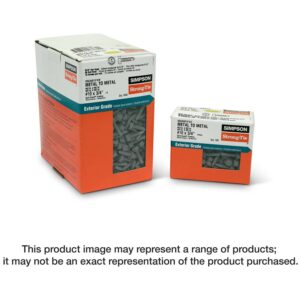 Simpson Strong-Tie XEQ34B1016M Strong-Drive XE EXTERIOR STRUCTURAL METAL Screw, #10 x 3/4-in. 5/16 Hex, 1000-Pack