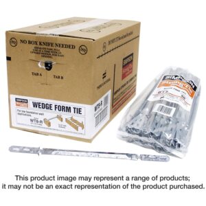 Simpson Strong-Tie WT8-R50 Wedge Tie for 2x Formboard, 8-in. Thick Walls, 50-Pack