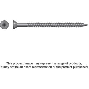 Simpson Strong-Tie WSTD212S WSTD Roofing Tile Screw (Collated), #8 x 2-1/2-in. #3 Square, Flat Head, 1500-Pack