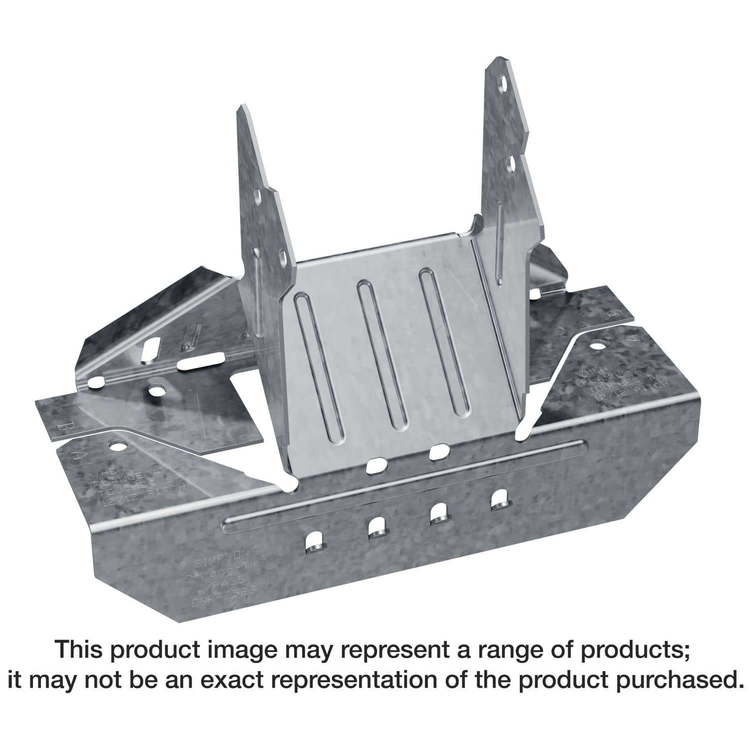 Simpson Strong-Tie VPA3 VPA Galvanized Variable-Pitch Connector for 2-1/2-in. Joist