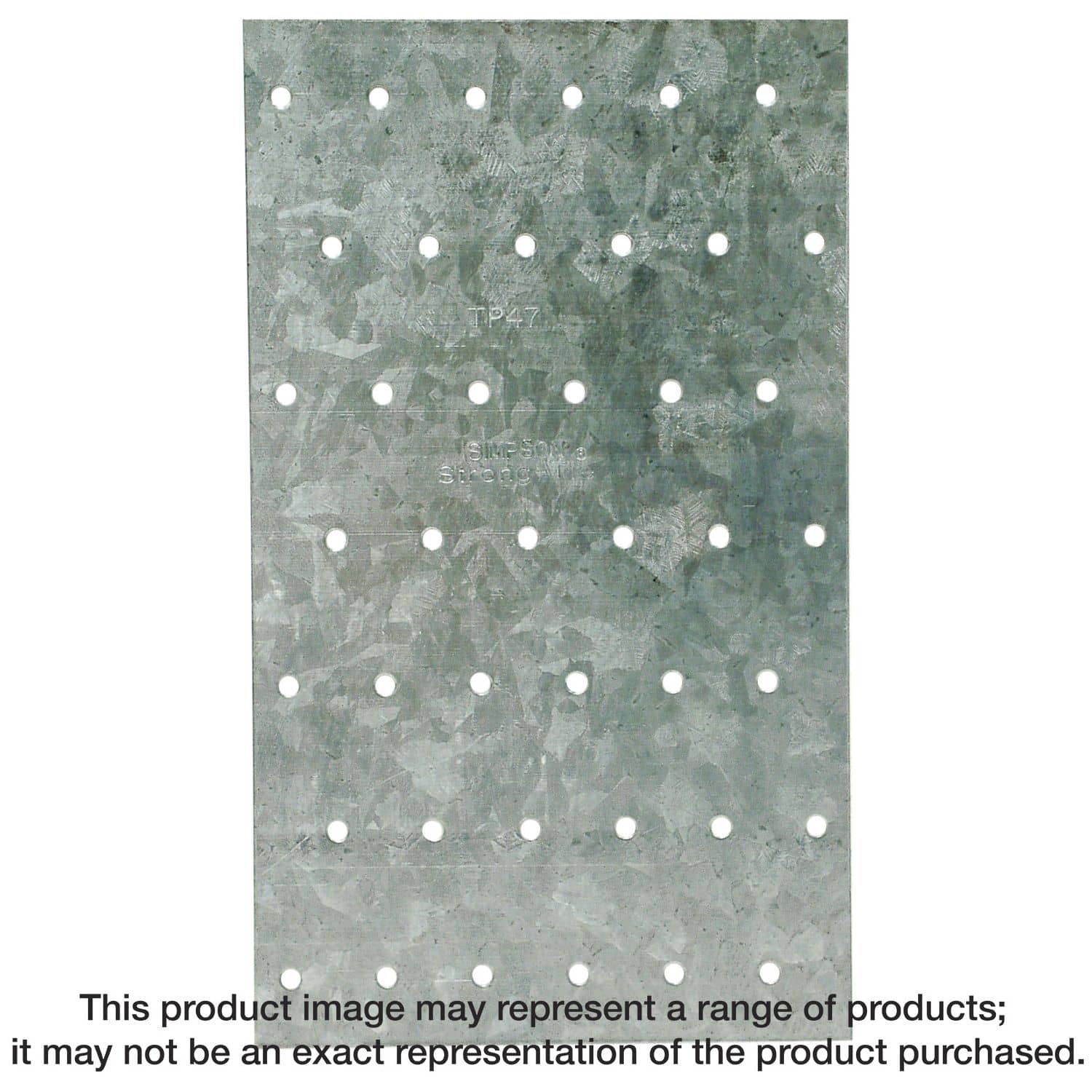 Simpson Strong-Tie TP47 TP 4-1/8-in. x 7-in. 20-Gauge Galvanized Tie Plate