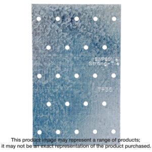 Simpson Strong-Tie TP35 TP 3-1/8-in. x 5-in. 20-Gauge Galvanized Tie Plate