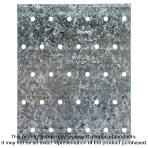 Simpson Strong-Tie TP45 TP 4-1/8-in. x 5-in. 20-Gauge Galvanized Tie Plate