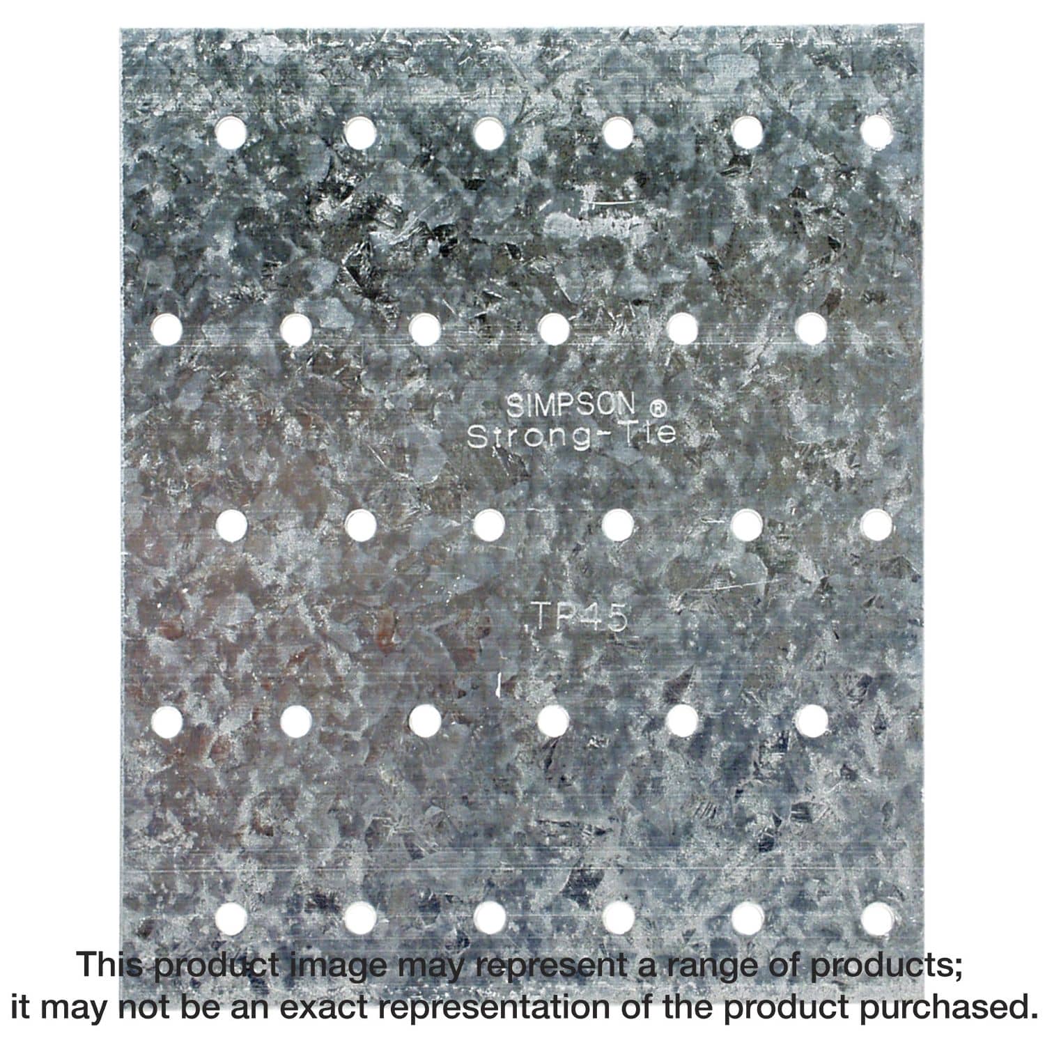 Simpson Strong-Tie TP45 TP 4-1/8-in. x 5-in. 20-Gauge Galvanized Tie Plate