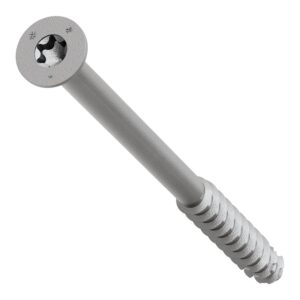 Simpson Strong-Tie TNTSS625400TTR Titen Turbo, 1/4-in. x 4-in. Type 316 Stainless-Steel Trim-Head Concrete and Masonry Screw, 50-Pack