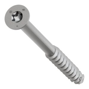 Simpson Strong-Tie TNTSS625314TTR Titen Turbo, 1/4-in. x 3-1/4-in. Type 316 Stainless-Steel Trim-Head Concrete and Masonry Screw, 50-Pack