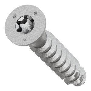 Simpson Strong-Tie TNTSS625134TTR Titen Turbo, 1/4-in. x 1-3/4-in. Type 316 Stainless-Steel Trim-Head Concrete and Masonry Screw, 50-Pack