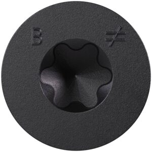 Simpson Strong-Tie TNTBL18214TF Titen Turbo, 3/16-in. x 2-1/4-in. 6-Lobe Flat-Head Concrete and Masonry Screw, Black, 100-Pack