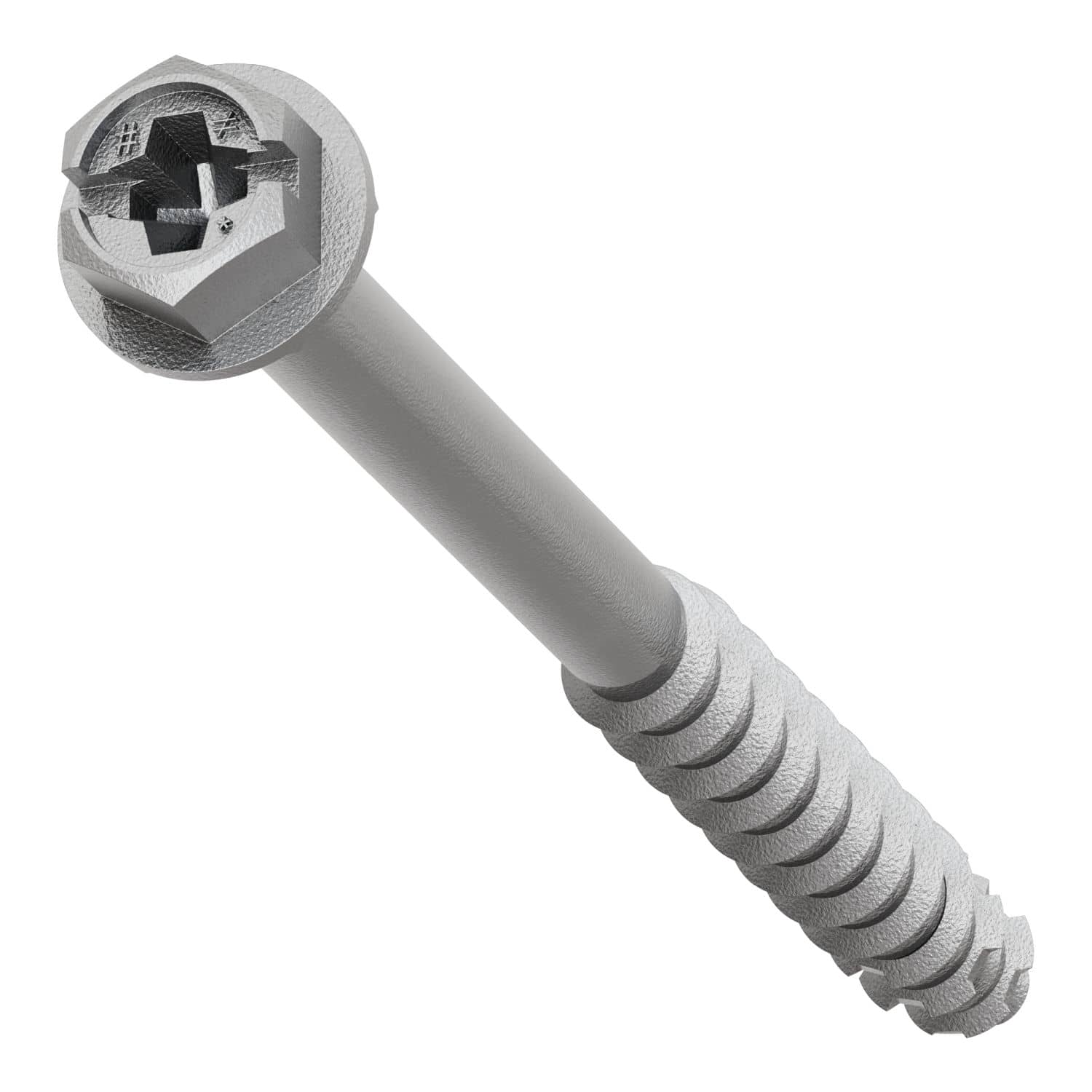 Simpson Strong-Tie TNTSS625314H Titen Turbo, 1/4-in. x 3-1/4-in. Type 316 Stainless-Steel Hex-Head Concrete and Masonry Screw, 50-Pack