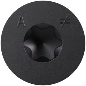 Simpson Strong-Tie TNTBL25134TF Titen Turbo, 1/4-in. x 1-3/4-in. 6-Lobe Flat-Head Concrete and Masonry Screw, Black, 100-Pack