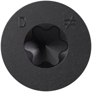 Simpson Strong-Tie TNTBL18314TF Titen Turbo, 3/16-in. x 3-1/4-in. 6-Lobe Flat-Head Concrete and Masonry Screw, Black, 100-Pack
