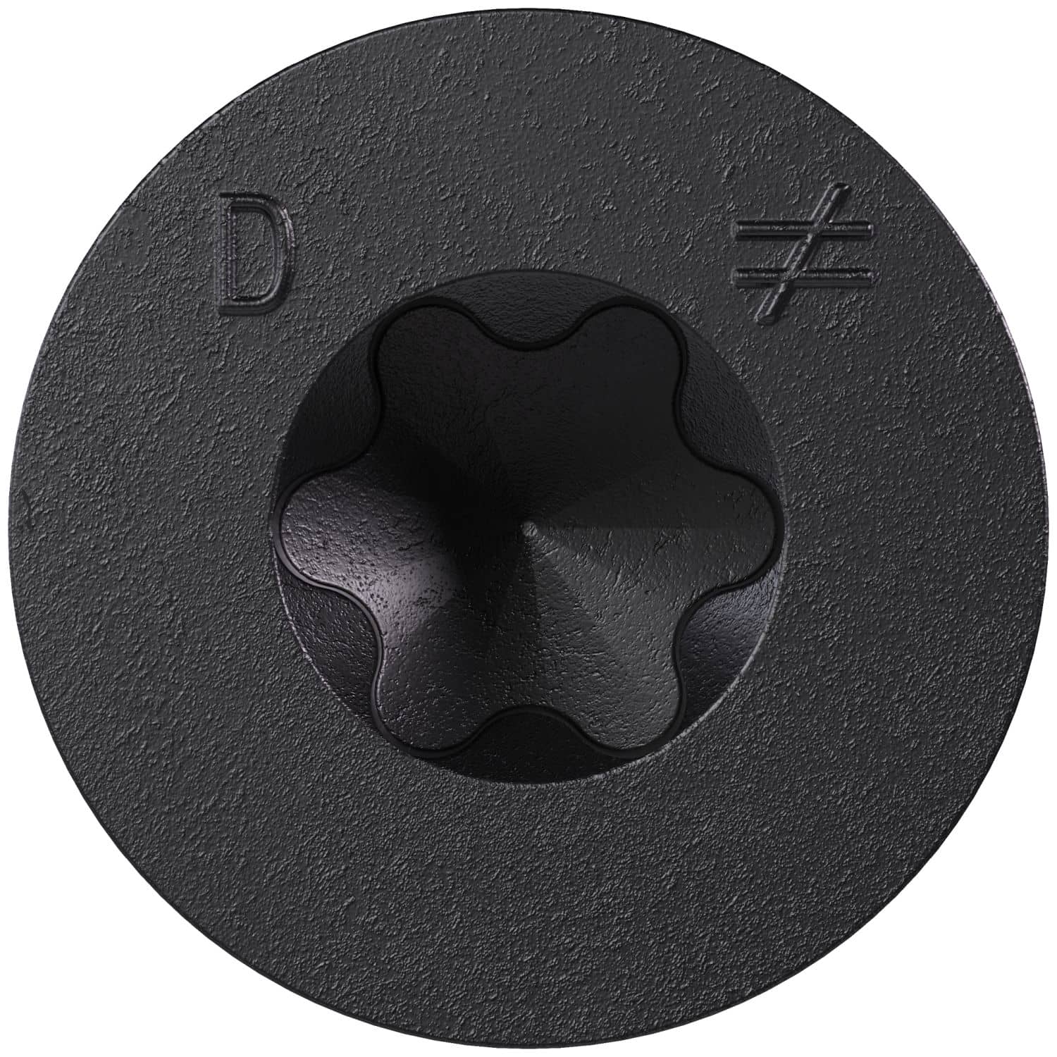 Simpson Strong-Tie TNTBL18314TF Titen Turbo, 3/16-in. x 3-1/4-in. 6-Lobe Flat-Head Concrete and Masonry Screw, Black, 100-Pack