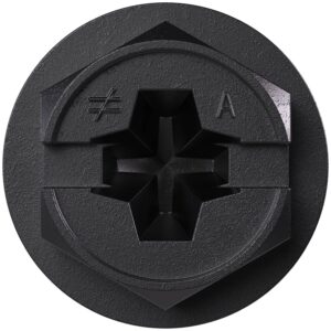 Simpson Strong-Tie TNTBL25134H Titen Turbo, 1/4-in. x 1-3/4-in. Hex-Head Concrete and Masonry Screw, Black, 100-Pack