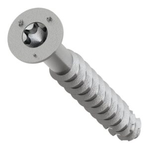 Simpson Strong-Tie TNTSS625214TTR Titen Turbo, 1/4-in. x 2-1/4-in. Type 316 Stainless-Steel Trim-Head Concrete and Masonry Screw, 50-Pack