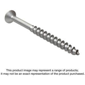 Simpson Strong-Tie TNTS18234TFB Titen Turbo, 3/16-in. x 2-3/4-in. 6-Lobe Flat-Head Concrete and Masonry Screw, Silver, 1000-Pack