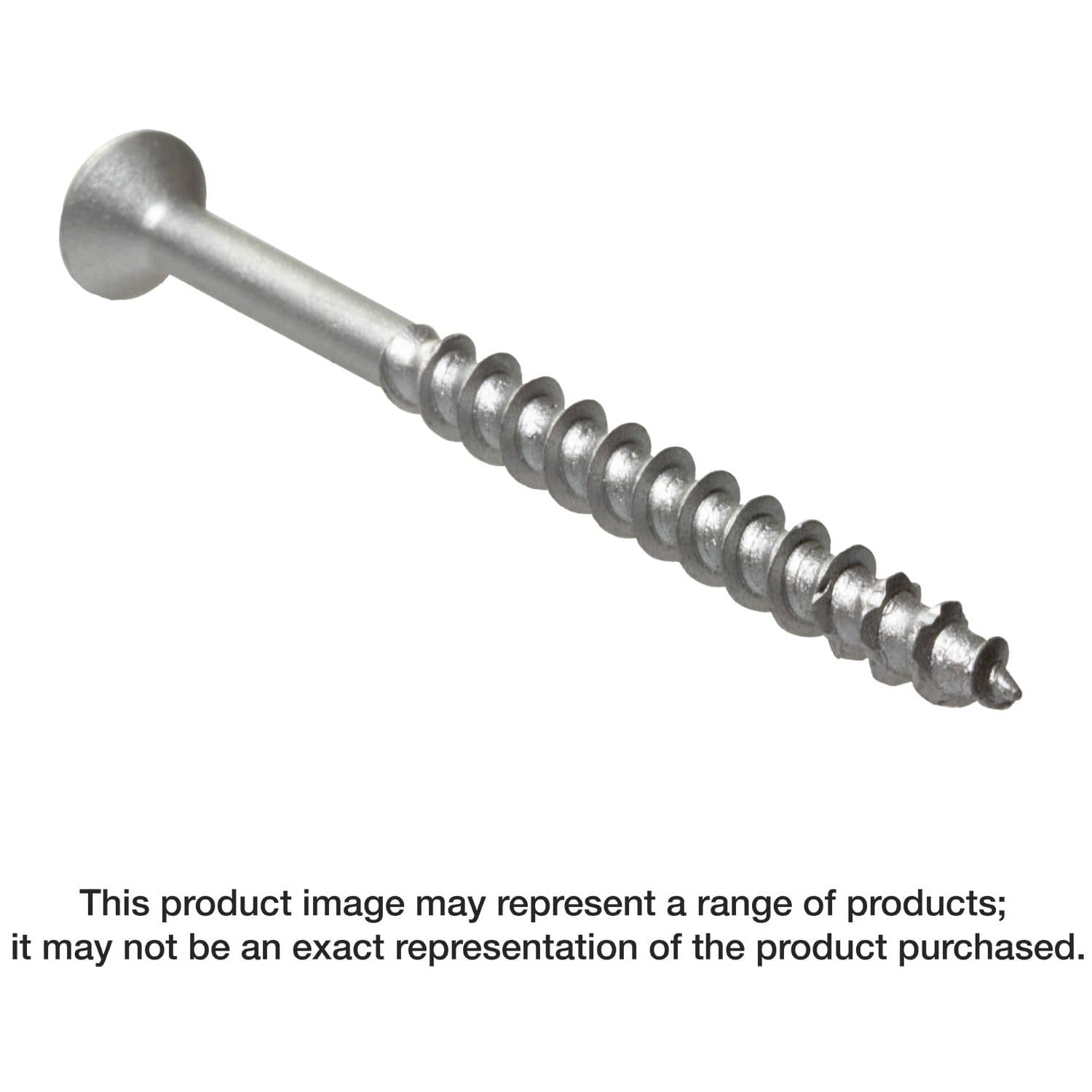 Simpson Strong-Tie TNTS18234TFB Titen Turbo, 3/16-in. x 2-3/4-in. 6-Lobe Flat-Head Concrete and Masonry Screw, Silver, 1000-Pack