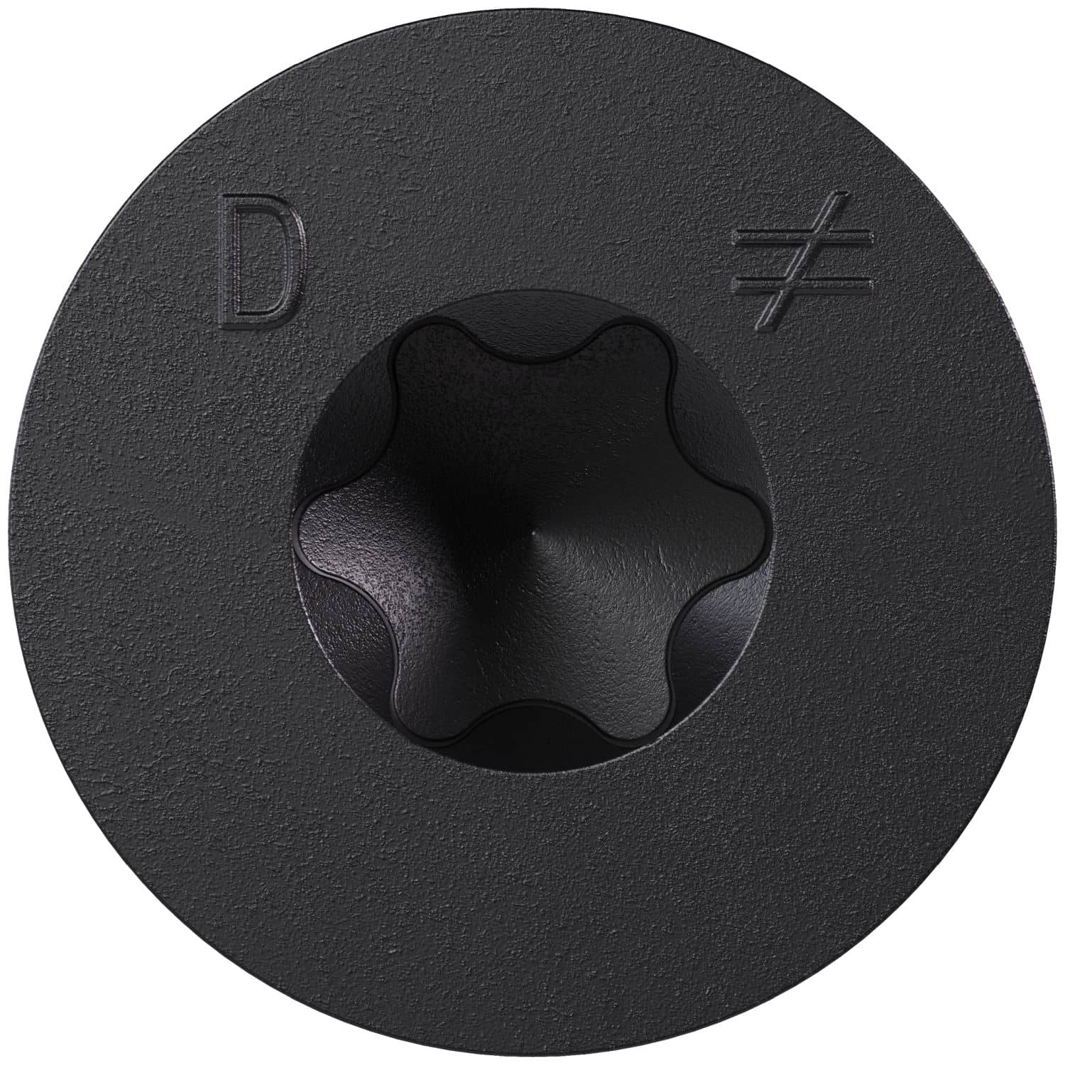 Simpson Strong-Tie TNTBL25314TF Titen Turbo, 1/4-in. x 3-1/4-in. 6-Lobe Flat-Head Concrete and Masonry Screw, Black, 100-Pack