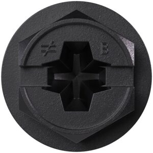 Simpson Strong-Tie TNTBL25214H Titen Turbo, 1/4-in. x 2-1/4-in. Hex-Head Concrete and Masonry Screw, Black, 100-Pack