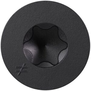 Simpson Strong-Tie TNTBL18114TF Titen Turbo, 3/16-in. x 1-1/4-in. 6-Lobe Flat-Head Concrete and Masonry Screw, Black, 100-Pack