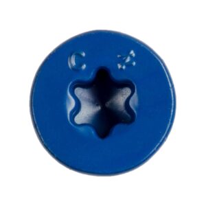 Simpson Strong-Tie TNT25234TFB Titen Turbo, 1/4-in. x 2-3/4-in. 6-Lobe Flat-Head Concrete and Masonry Screw, Blue, 1500-Pack