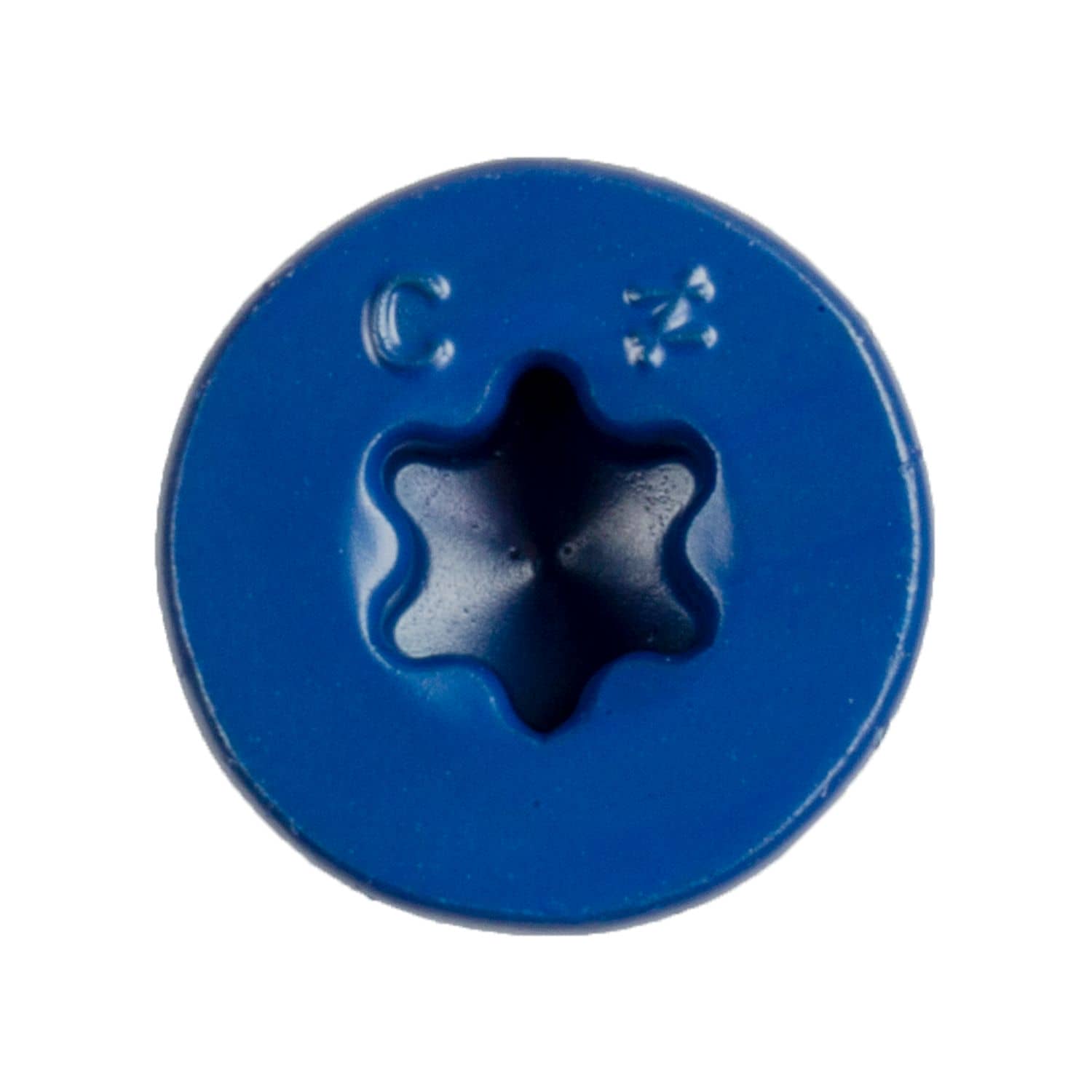 Simpson Strong-Tie TNT25234TFB Titen Turbo, 1/4-in. x 2-3/4-in. 6-Lobe Flat-Head Concrete and Masonry Screw, Blue, 1500-Pack