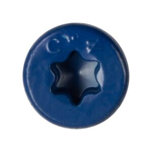 Simpson Strong-Tie TNT18234TFB Titen Turbo, 3/16-in. x 2-3/4-in. 6-Lobe Flat-Head Concrete and Masonry Screw, Blue, 1500-Pack